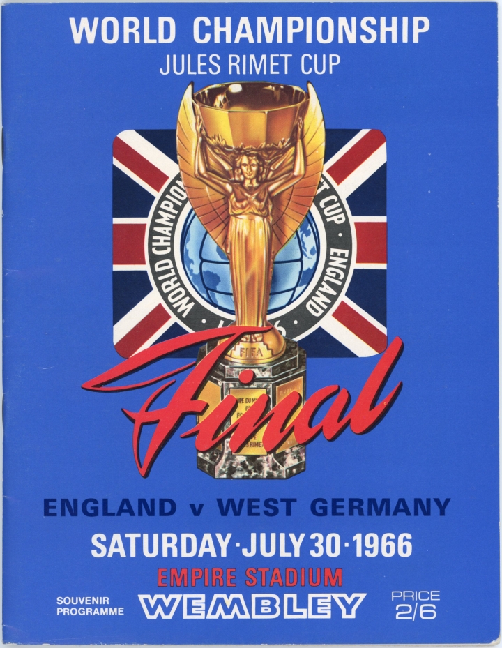 1966 World Cup Final England vs West Germany football programme ...